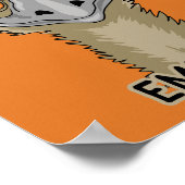 Ich bin kein lustiger Emu Pun | Orange Poster (Ecke)