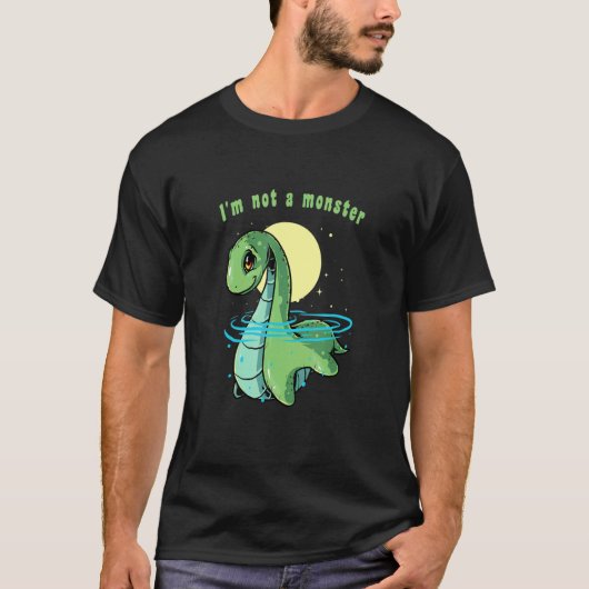 Ich bin kein Monster Nessie Loch Ness Monster Folk T-Shirt (Vorderseite)