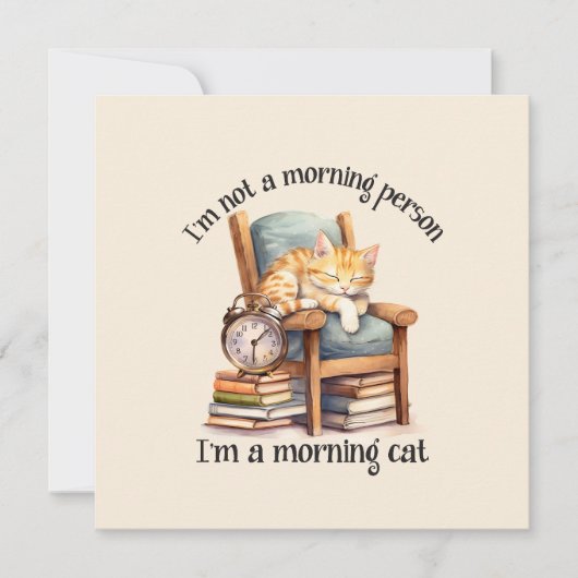 Ich bin kein Morgen (Vorderseite)