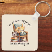 Ich bin kein Morgen Schlüsselanhänger (Rückseite)