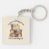 Ich bin kein Morgen Schlüsselanhänger (Rückseite)