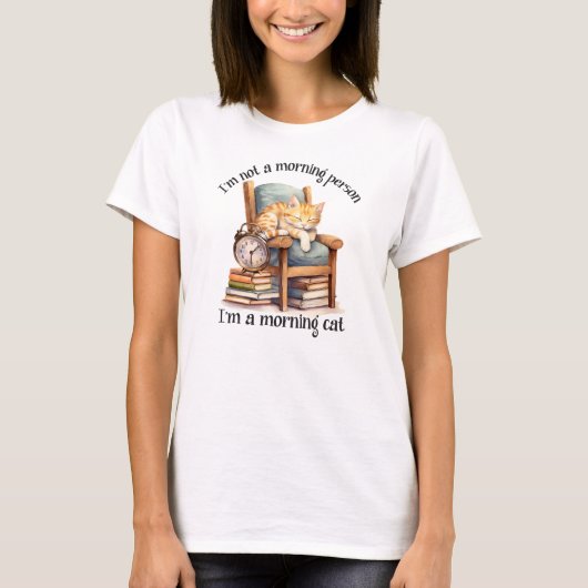 Ich bin kein Morgen T-Shirt (Vorderseite)