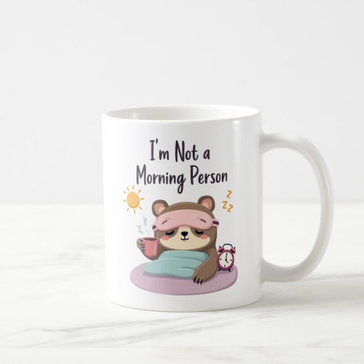 Ich bin kein Morgenmensch Kaffeetasse (Rechts)