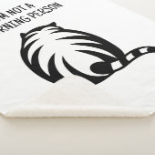 Ich bin kein Morgenmensch mit Sherpa-Fleecedecke Sherpadecke (3/4)