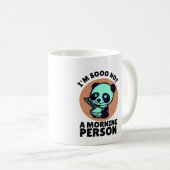 Ich bin kein Morgenmensch Panda Kaffeetasse (VorderseiteRechts)