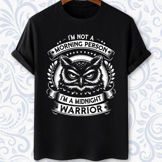 Ich bin kein Nachtmensch am Morgen T-Shirt