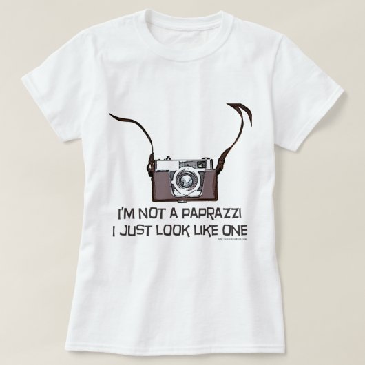 Ich bin kein Paparazzi T-Shirt (Design vorne)