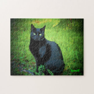 Ich bin kein Pech! Black Cat Jigsaw Puzzle