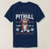 Ich bin kein Pitbull im a Ba T-Shirt (Design vorne)