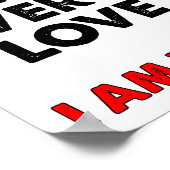 Ich bin kein Pizza Funny Poster (Ecke)