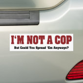 Ich bin kein Polizist - ein lustiger, unheimlicher Autoaufkleber (Auf Auto)