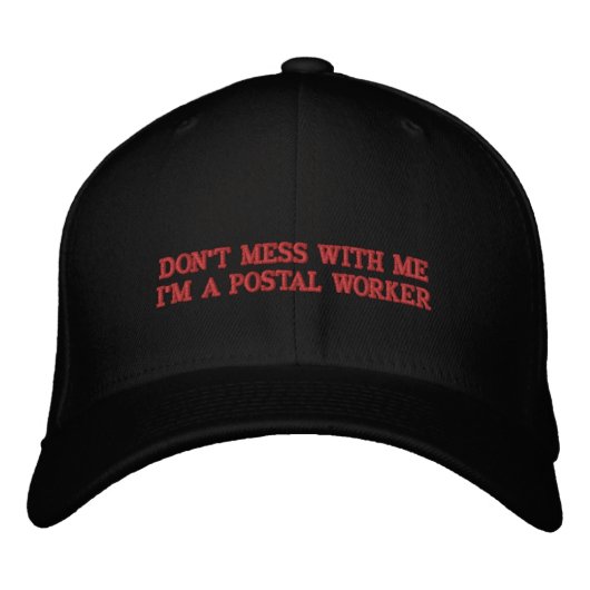 ICH BIN KEIN POSTARTER. BESTICKTE BASEBALLKAPPE (Vorderseite)
