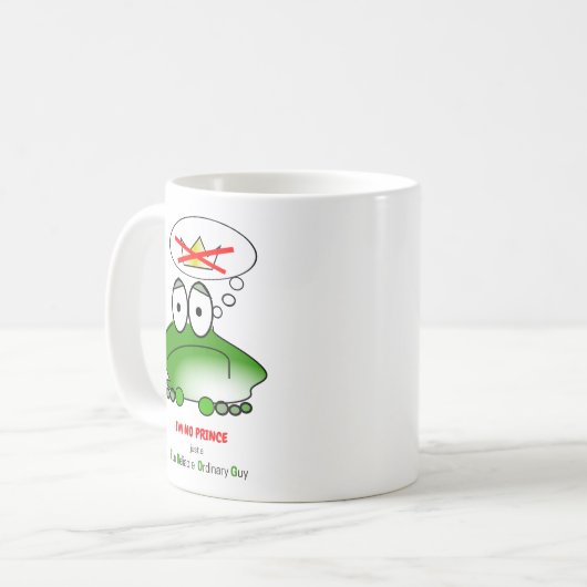 Ich bin kein Prinz. Nur ein FROG Kaffeetasse (Vorderseite Links)