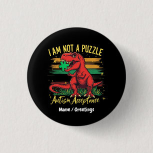 Ich bin kein Puzzle - Autismus-Akzeptanz umarmen Button