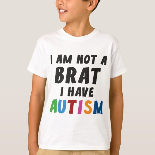 Ich bin kein Ratte, ich habe Autismus T-Shirt (Vorderseite)