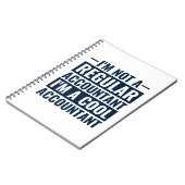 Ich bin kein regelmäßiger Buchhalter, ich bin Cool Notizblock (Linke Seite)