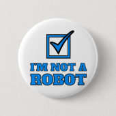 Ich bin kein Roboter Button (Vorderseite)