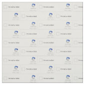 Ich bin kein Roboter Captcha Stoff (Muster)