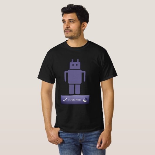 Ich bin kein Roboter - CAPTCHA T-Shirt (Vorne ganz)