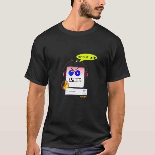 Ich bin kein Roboter, der CAPTCHA T-Shirt (Vorderseite)