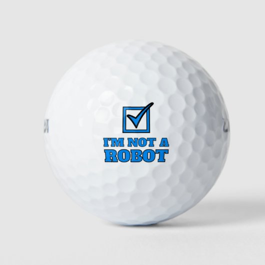 Ich bin kein Roboter Golfball (Vorderseite)