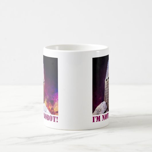 Ich bin kein Roboter Kaffeetasse (Mittel)