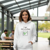 „Ich bin kein Roboter“-Kapuzenpullover Hoodie