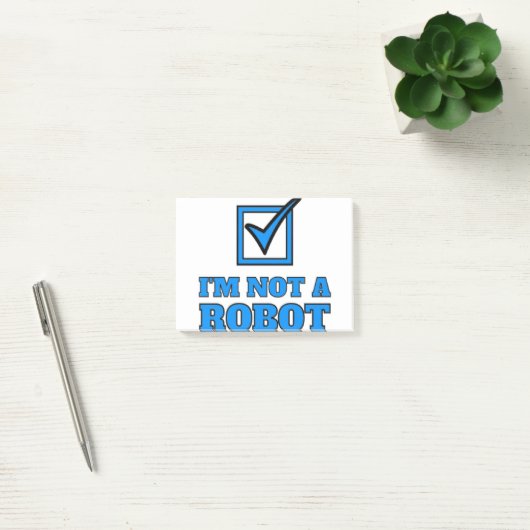 Ich bin kein Roboter Post-it Klebezettel (Büro)