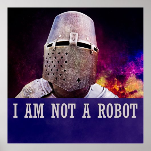 Ich bin kein Roboter Poster (Vorne)