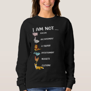Ich bin kein Schweine-Kaninchen-Löwe-Delphin-Hühne Sweatshirt