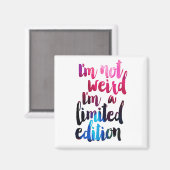 Ich bin kein seltsamer Anführungsmagnet für eine l Magnet (Vorderseite/Rückseite)