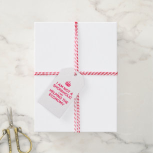 Ich bin kein Shopaholiker Geschenkanhänger