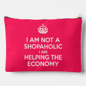 Ich bin kein Shopaholiker Zubehörtasche (Rückseite)