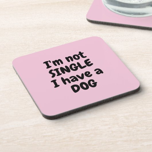 Ich bin kein Single Hard Plastic Untersetzer - Set (Linke Seite)