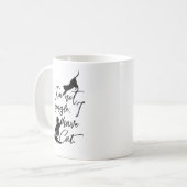 Ich bin kein Single, ich habe eine Katze Kaffeetasse (Vorderseite Links)