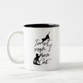 Ich bin kein Single, ich habe eine Katze Kaffeetasse (Links)