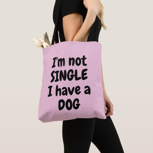 Ich bin kein Single, ich habe einen Hund Tasche (Von Nahem)