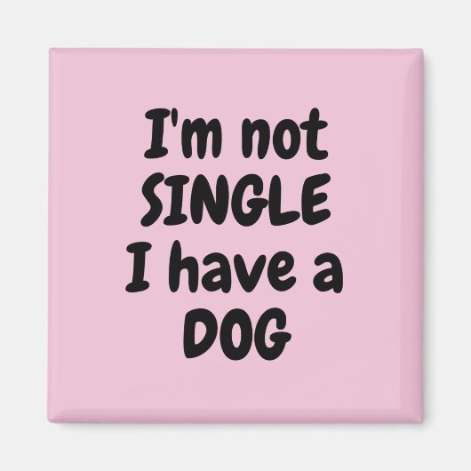 Ich bin kein Single Square Magnet (Vorne)