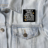 Ich bin kein Snack, ich bin ein voller Straßentaco Button (Beispiel)