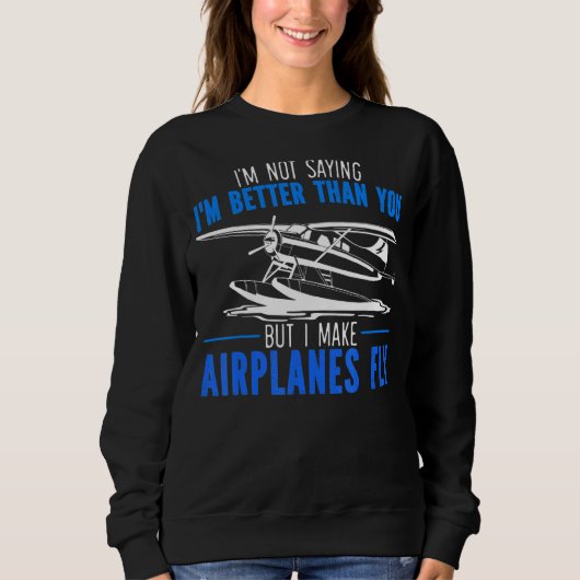 Ich bin kein Sprichwort, dass ich besser bin als d Sweatshirt (Vorderseite)