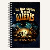 Ich bin kein Sprichwort, es waren Außerirdischen, Notizblock (Vorderseite)