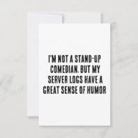 Ich bin kein Stand-up-Komiker, aber meine Server-P