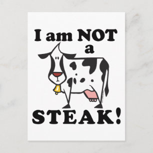 Ich bin kein Steak Animal Rights Postkarte