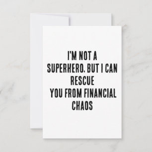 Ich bin kein Superheld, aber ich kann dich vor der Dankeskarte