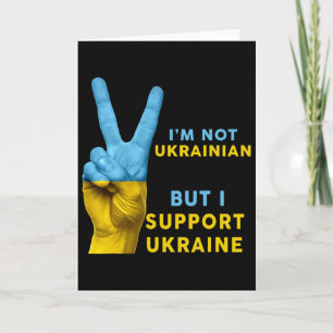 Ich bin kein Ukrainer, aber ich unterstütze die Uk Karte