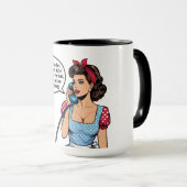Ich bin kein unverschämtes Retro-Sarcastic-Mädchen Tasse (VorderseiteRechts)