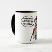 Ich bin kein unverschämtes Retro-Sarcastic-Mädchen Tasse (Vorderseite Links)
