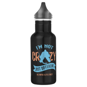 Ich bin kein verrückter Eishockeyspieler Trinkflasche