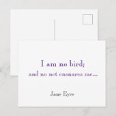 Ich bin kein Vogel.. Postcard Postkarte (Vorne/Hinten)
