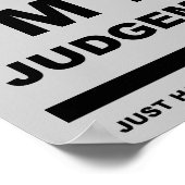 Ich bin kein wertiges Witzbold Poster (Ecke)